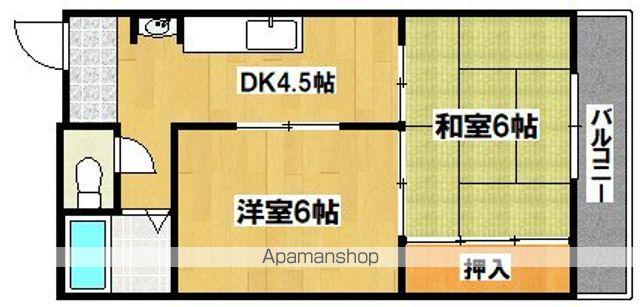 パラッツォF(2K/2階)の間取り写真