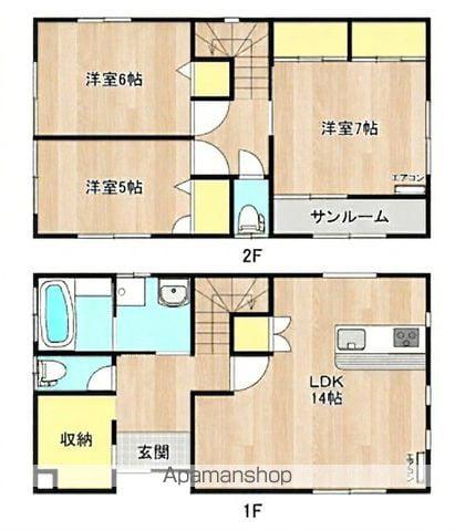 カーサMK(3LDK/1階)の間取り写真