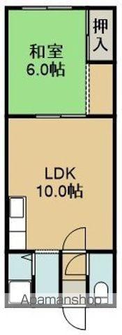 カーサウーノⅡ(1LDK/3階)の間取り写真