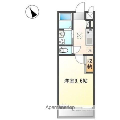 大堀町アパート(1K/1階)の間取り写真