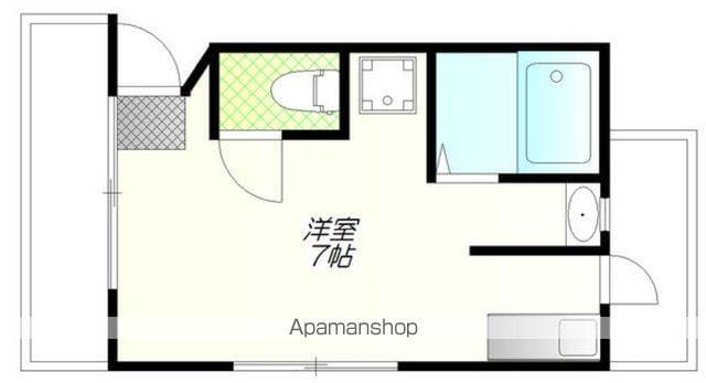 ローズハイツ(ワンルーム/2階)の間取り写真