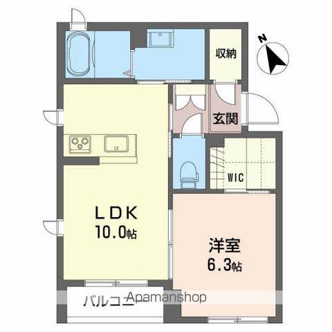 FELICE(1LDK/3階)の間取り写真