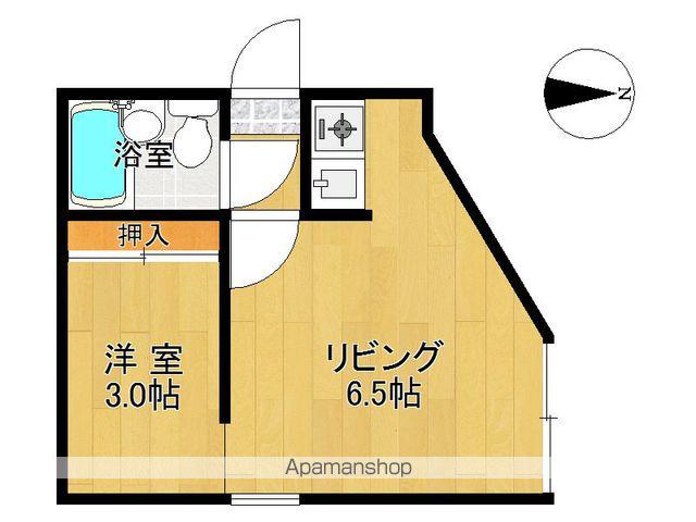 クラッシーⅢ(1DK/2階)の間取り写真