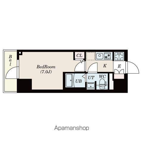 S-RESIDENCE松戸(1K/10階)の間取り写真