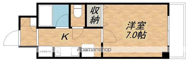 オリオンコート(1K/3階)の間取り写真