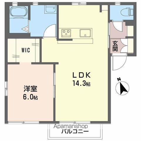 カーサ・YOU(2DK/1階)の間取り写真