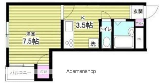 ハウス上原(1DK/1階)の間取り写真