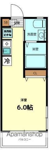 ストーリオ高円寺Ⅱ(1K/2階)の間取り写真