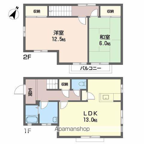 愛媛県松山市 2階建 築32年(2LDK)の間取り写真