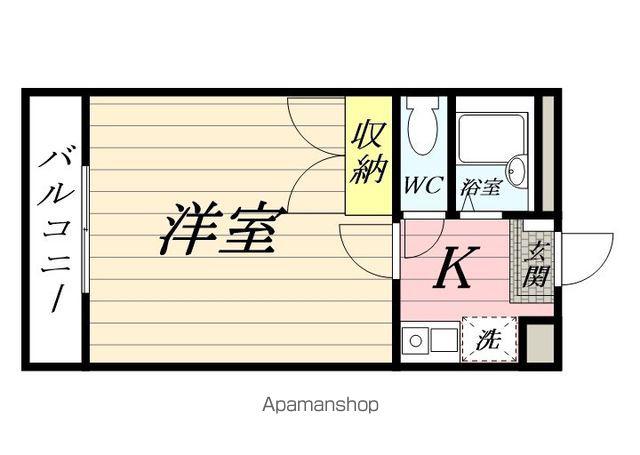 メゾン西寺尾1(1K/3階)の間取り写真
