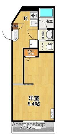 グレース朝日(1K/1階)の間取り写真