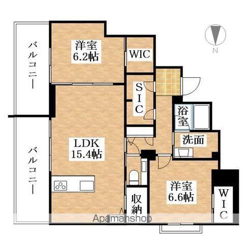 セリシール ビジュ(2LDK/3階)の間取り写真