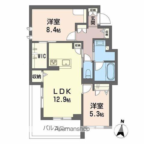 シャーメゾンステージ神明(2LDK/1階)の間取り写真