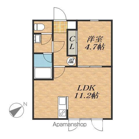 アルバータ215(1LDK/2階)の間取り写真