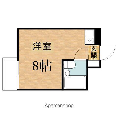 クエスト(ワンルーム/1階)の間取り写真