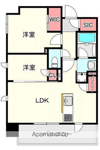 クラス平尾(2LDK/11階)の間取り写真