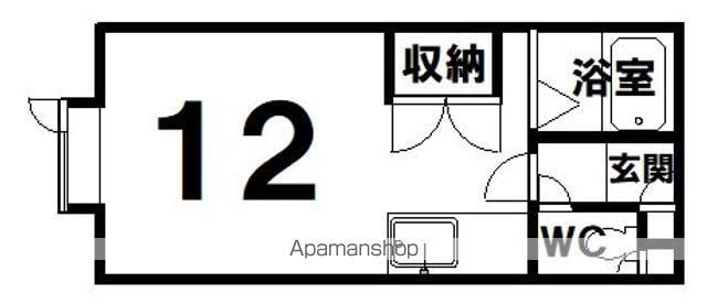 VESPA芦野 PART1(ワンルーム/1階)の間取り写真