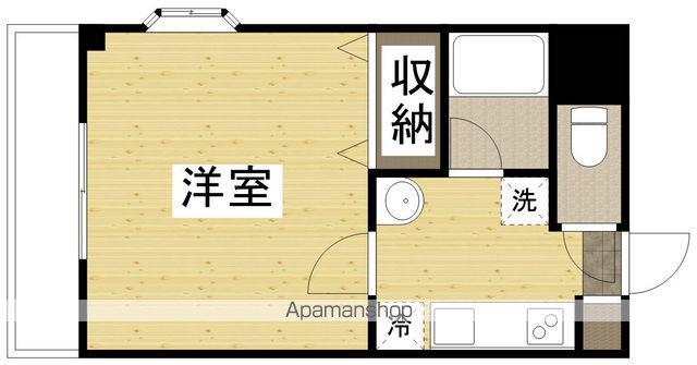 ベルメゾン山田1(1K/3階)の間取り写真