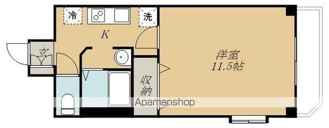 青葉レジデンス(1K/3階)の間取り写真