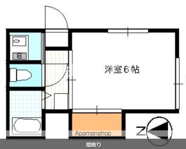 山下イースト(1K/1階)の間取り写真