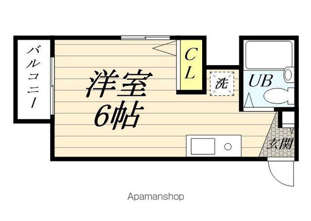 ミスターBビル(ワンルーム/4階)の間取り写真