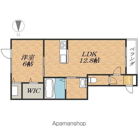 MOCA(1LDK/1階)の間取り写真