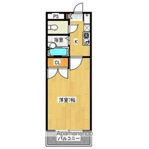 こばやしハイム(1K/3階)の間取り写真