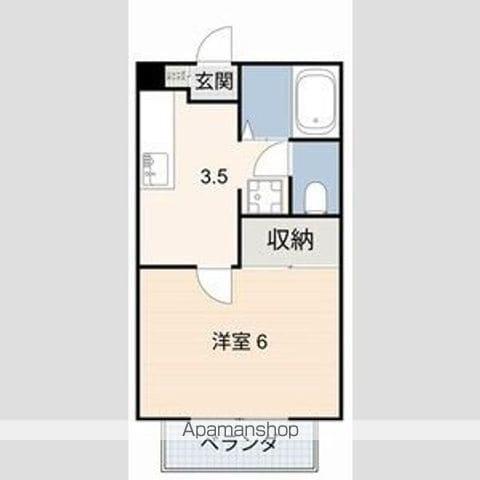 KEコーポ梅森(1K/2階)の間取り写真