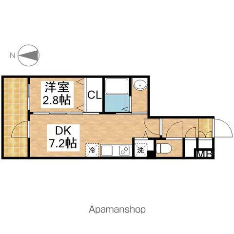 エステムコート名古屋上前津(1DK/13階)の間取り写真