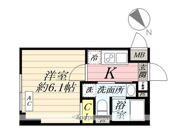 SHOKEN RESIDENCE横浜生麦Ⅲ(1K/1階)の間取り写真