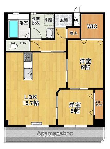 ファーストパレス伊藤(2LDK/2階)の間取り写真