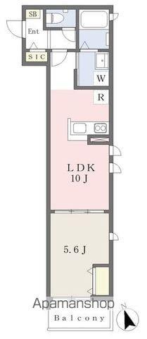 ウィステリアハウス西荻南(1LDK/1階)の間取り写真