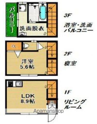 DREAM STAGE博多LECHIEN(1LDK/1階)の間取り写真