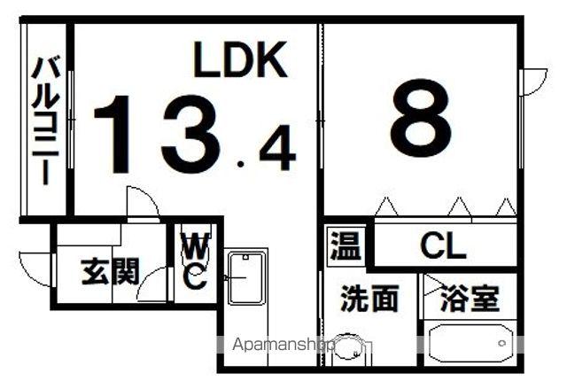 GEOⅠ(1LDK/1階)の間取り写真