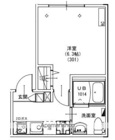 KEIAI RESIDENCE 南柏Ⅱ(1K/3階)の間取り写真