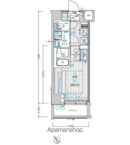 ブライズ鶴見本町通MAXIV(1K/5階)の間取り写真