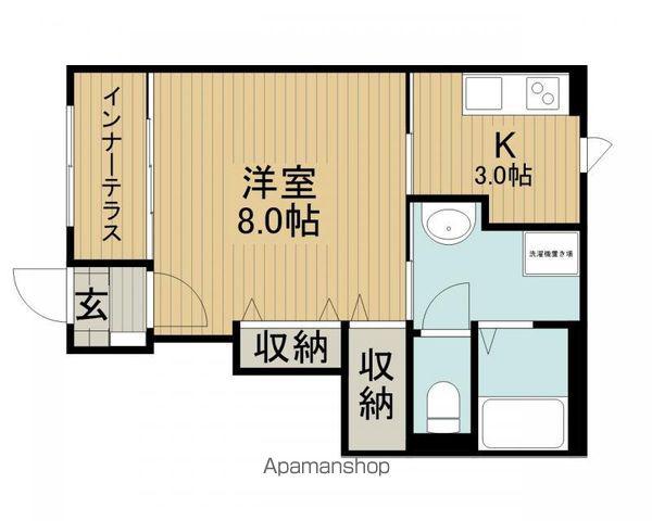 TAKE‐G(1K/1階)の間取り写真