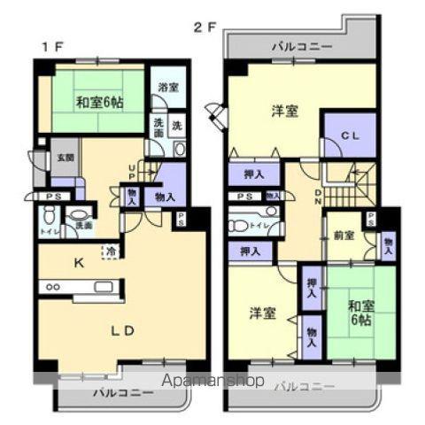 サンハイツ宇多津(4LDK/9階)の間取り写真