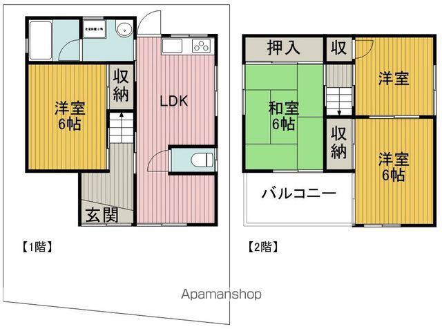 阪急電鉄箕面線 桜井駅(大阪) 徒歩16分 2階建 築50年(4LDK)の間取り写真