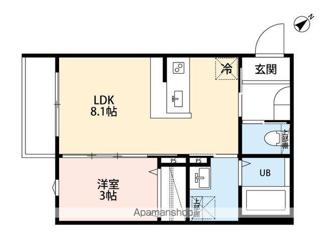 ROBOT HOME 北柏(1LDK/2階)の間取り写真