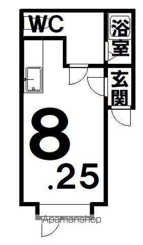 コーポフレンド(ワンルーム/2階)の間取り写真