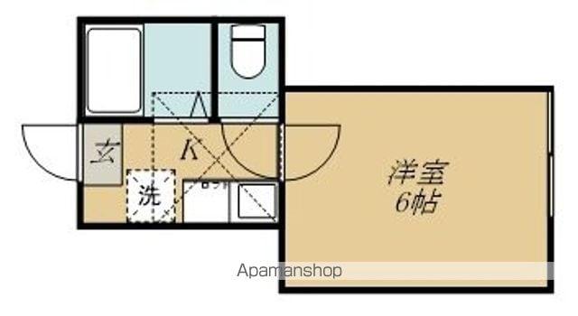 ユニバーサルレジデンス北山(1K/1階)の間取り写真