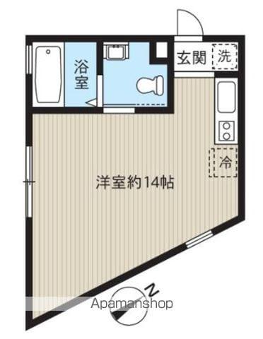 レピュア南千住レジデンスⅡ(ワンルーム/1階)の間取り写真