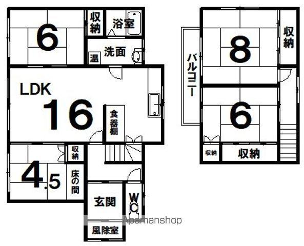 根室本線 釧路駅 バス乗車時間:10分 生涯学習センター前バス停で下車 徒歩5分 2階建 築52年(4LDK)の間取り写真