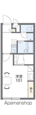 レオパレス御井(1K/1階)の間取り写真