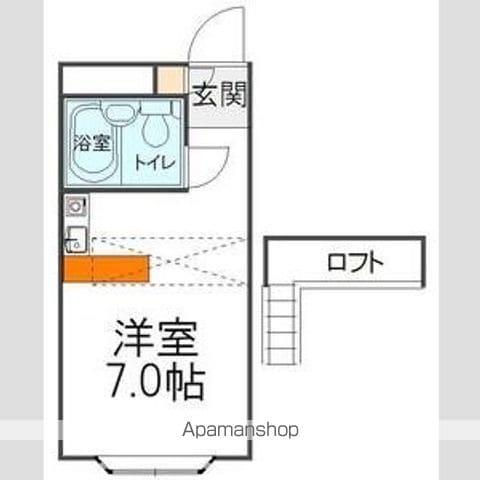 ベルピア北柏6-2(1K/1階)の間取り写真