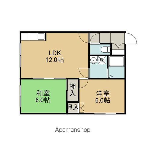 エルム桜木Ⅱ(2LDK/2階)の間取り写真
