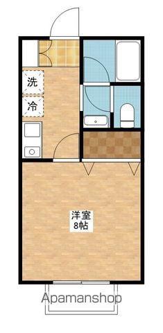 アルデーア(1K/2階)の間取り写真
