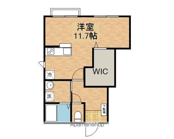 アル・フィオーレ(ワンルーム/1階)の間取り写真