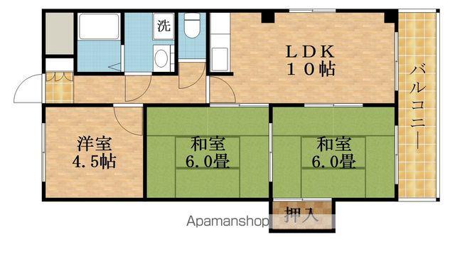 プライム守口(3LDK/3階)の間取り写真